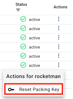 Enabling Packing Key Action